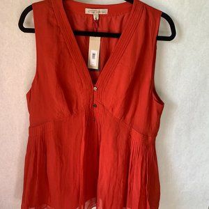 Banana Republic Heritage Collection 100% silk sleeveless top. Size L. NWT